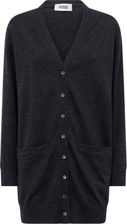 Alpha Studio Tijdloze Cardigan - Dames - Vesten - Zwart - M - Wol - Truien & Vesten