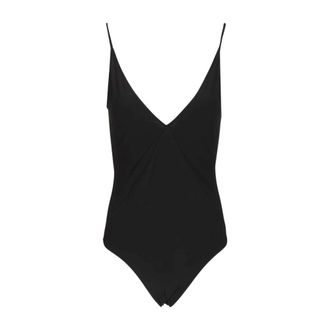Rick Owens Deep V-neck One-piece Swimsuit - female - Rick Owens - Swimsuits - Black - S - Swimwear
