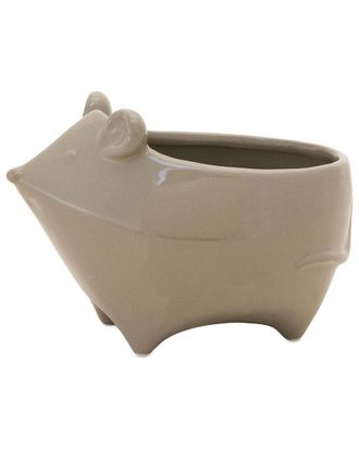 Melrose International Set Of 4 Ceramic Mouse Planter