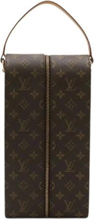 Louis Vuitton Pre-owned Wine Carrier Bag - Dames - Vintage Handtas - Bruin - ONE Size - Vintage