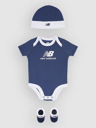New Balance Stacked Infant Set Kids Beanie blau