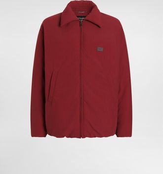 Dolce & Gabbana Padded Technical Fabric Jacket With Tag - Man Coats And Jackets Burgundy 46
