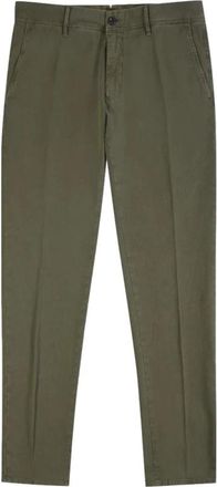 Incotex Chino Broeken - Heren - Chinos - Groen - W32 - Katoen - Broeken