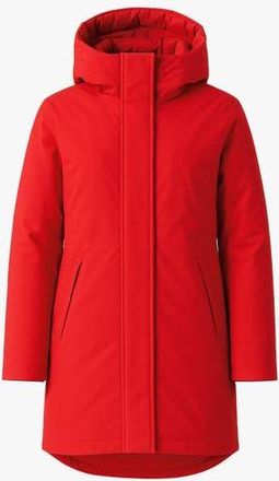 Quartz Co. GENIA | Hooded Down Winter Jacket in Fiery Red at Nordstrom, Size X-Small