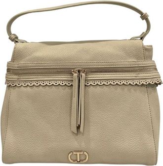 Twinset Beige PU Women Womens Handbag