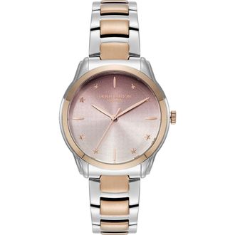 Olivia Burton Color Wave Bracelet Watch, 36mm in Silver Pink at Nordstrom