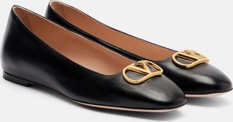 Valentino Garavani VLogo leather ballet flats