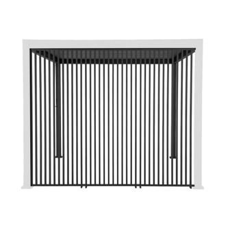 Sweeek Conjunto de 3 persianas verticales 1m p&eacute;rgola bioclim&aacute;tica, antracita