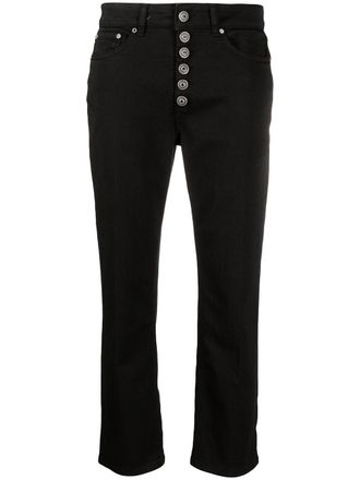 Dondup Jeans crop dritti - Nero