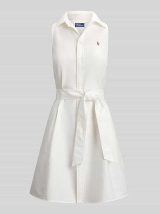 Polo Ralph Lauren Regular Fit Polokleid aus reiner Baumwolle in Weiss, Gr&ouml;&szlig;e 34