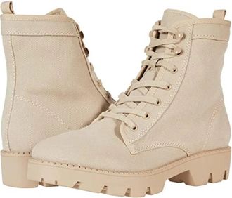 Marc Fisher Womens Marc Fisher Fayth Boots Beige Lug Sole Platform Ankle HAWK2248