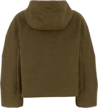 Herno Womens Cotton Blend Jacket Green Nylon