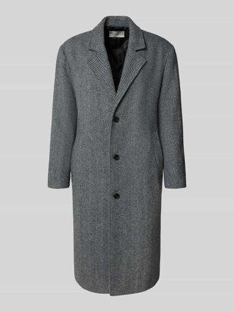 Selected Relaxed Fit Wollmantel mit Reverskragen Modell MILOS in Anthrazit, Gr&ouml;&szlig;e XXL