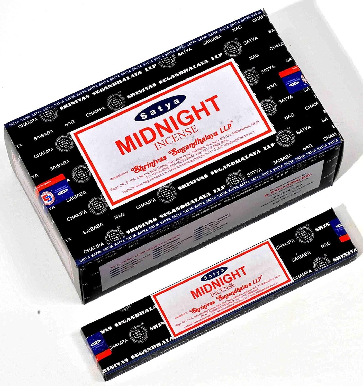 Satya Nag Champa Räucherstäbchen Ajaro – 12 Packungen Mit Je 15 G – Entspannender Duft Für Zuhause