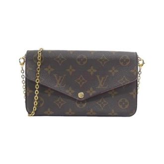 Louis Vuitton Pre-owned Monogram Pochette Ferry Schoudertas - Dames - Pre-owned - Bruin - Maat: ONE Size