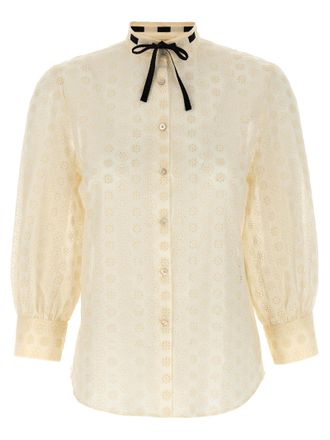 Valentino Garavani White Cotton Womens Blouse