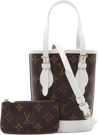 Louis Vuitton Borsa a secchiello in tela con monogramma 2021 - Marrone