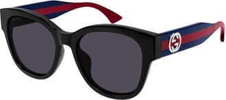 Gucci Violet Oval Ladies Sunglasses GG1866SK 004 56