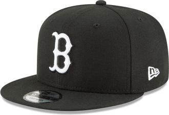 New Era Mens Snapback, Boston Red Sox Black, Único