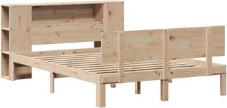 vidaXL Bookcase Bed without Mattress 160x200cm Solid Wood Pine Vidaxl