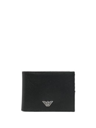 Emporio Armani Black Logo leather wallet