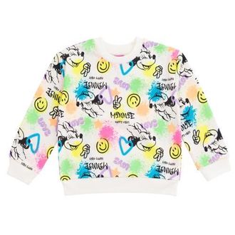 Disney Minnie Mouse Pullover Sweatshirt in Beige Minnie Mouse at Nordstrom, Size 18M