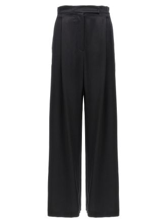 Max Mara Black Silk Casual Womens Pants
