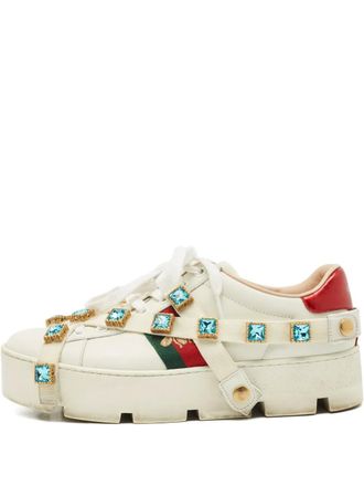 Gucci Flashtrek Chunky sneakers - women - Rubber/Calf Leather/Calf Leather - 38 - White