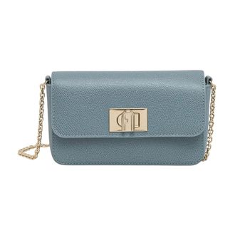 Furla Dames, Tassen, Blauw, Maat: ONE Size Leer