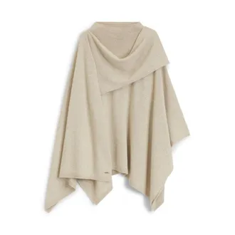 BOSS Poncho with integrated scarf detail
