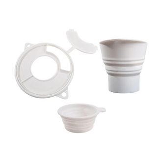 OEM Tapa Protectora Con Recipiente Medidor Y Tubo Para Harina - Blanco