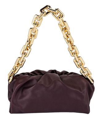 Bottega Veneta Maroon Solid Medium Shoulder Bag
