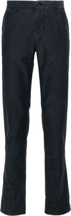 Incotex Katoenmix Broek - Heren - Chinos - Blauw - W40 - Katoen - Broeken