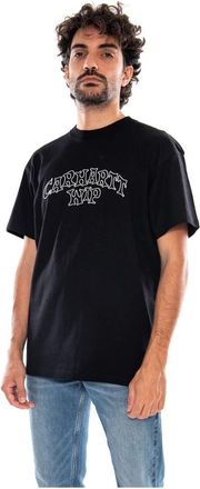Carhartt Work in Progress T-shirt Limn Script S/S - - Tops - Uomo - Nero - S