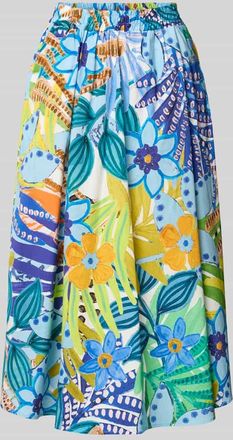 Milano Milano Italy Glockenrock mit elastischem Bund in Blau, Gr&ouml;&szlig;e 34