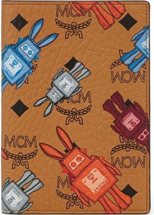 MCM Ottomar Passport Holder in Rabot Visetos in Cognac at Nordstrom