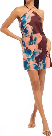 Misa Avri Sleek Mini Dress In Cerulean