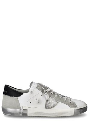 Philippe Model Paris Leather Black Trim Sneakers
