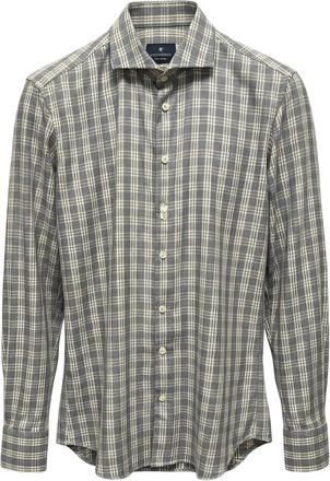 Bastoncino Camicia con motivo tartan - Grigio