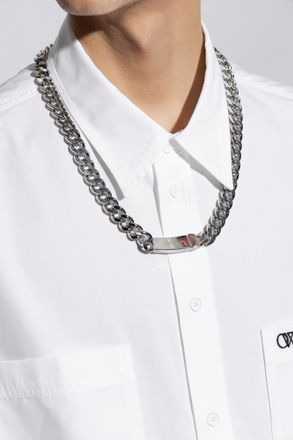 【送料&関税込】Dsquared2 Silver l Necklace Dsquared2 Silver Punk Lock Necklace Dsquared2