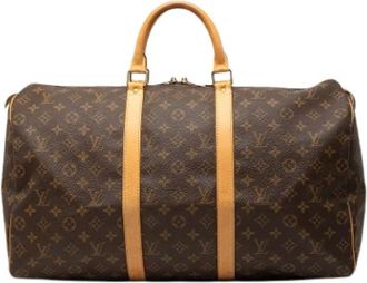 Louis Vuitton Pre-owned Weekend Bags, female, Brown, Size: ONE SIZE Pre-owned Keepall 50