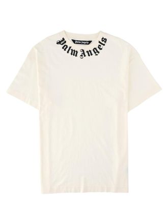 Palm Angels Short-Sleeve Bold Logo White T-Shirt