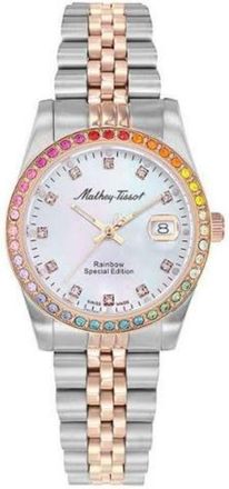 Mathey-Tissot Womens Rainbow White Dial Watch