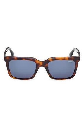 BMW 53mm Sunglasses in Blonde Havana /Blue at Nordstrom Rack
