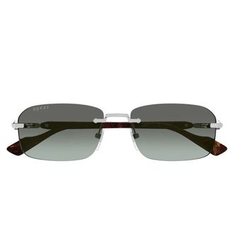 Gucci Gg 1221S Zonnebril - unisex - Zonnebrillen - Grijs - 56 MM - Nylon - Accessoires