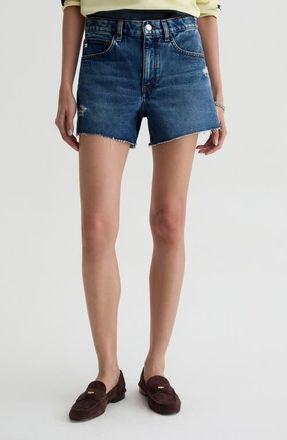 AG - Adriano Goldschmied Halle High Waist Cutoff Denim Shorts in 11 Years Enrich at Nordstrom, Size 24