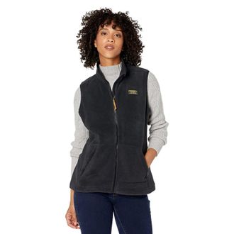 L.L.Bean L. L.Bean Mountain Classic Vest Womens Black Fleece Full Zip Outdoor JZZ3