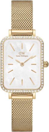 Daniel Wellington Womens DW00100668 Ladies Quadro Lumine Gold 20mm Watch - One Size