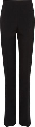Ferragamo Slim-Fit Broek - Dames - Slim Fit Broeken - Zwart - M - Katoen - Broeken