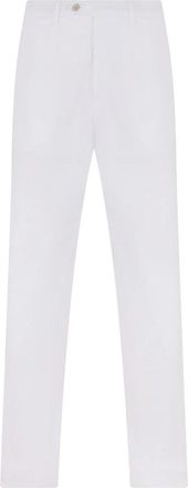 Fedeli Lange Linnen Broek - Heren - Chinos - Wit - 3XL - Linnen - Broeken